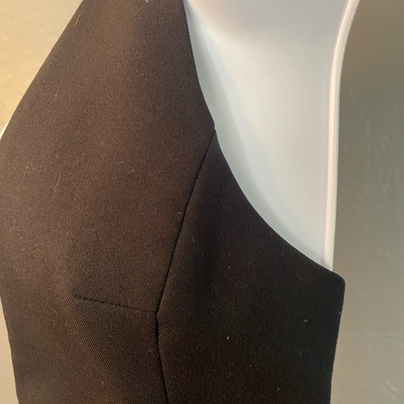 No Label-Vintage Black Front Button Fashion Vest - Picture 4 of 16